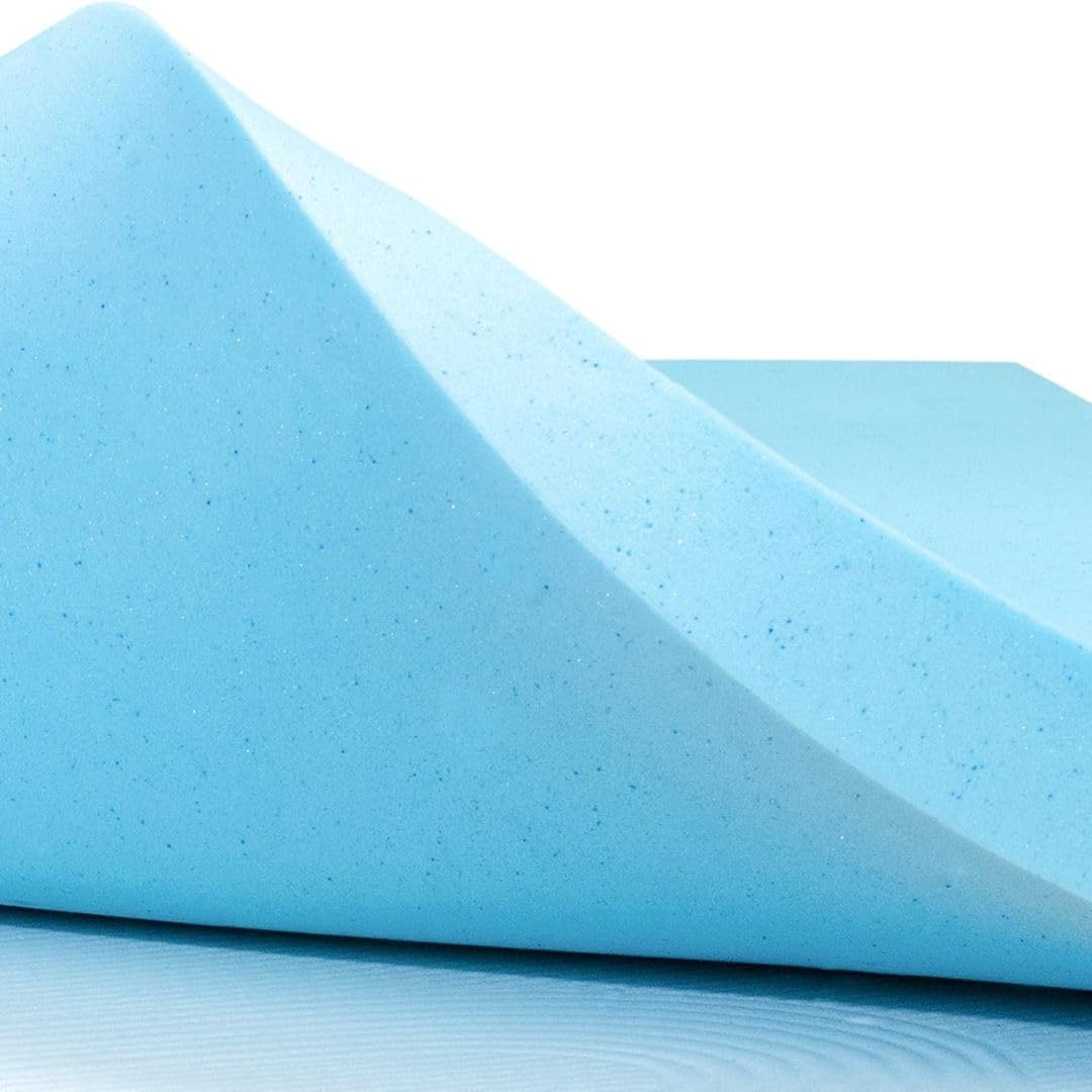 XL Orthopedic Cool Foam Dog Bed, Durable Washable Black Canvas Cover, Waterproof Liner, and Extra Brown Microsuede Antislip Case, 47"X29"X4", Fits 48X30 Crate.