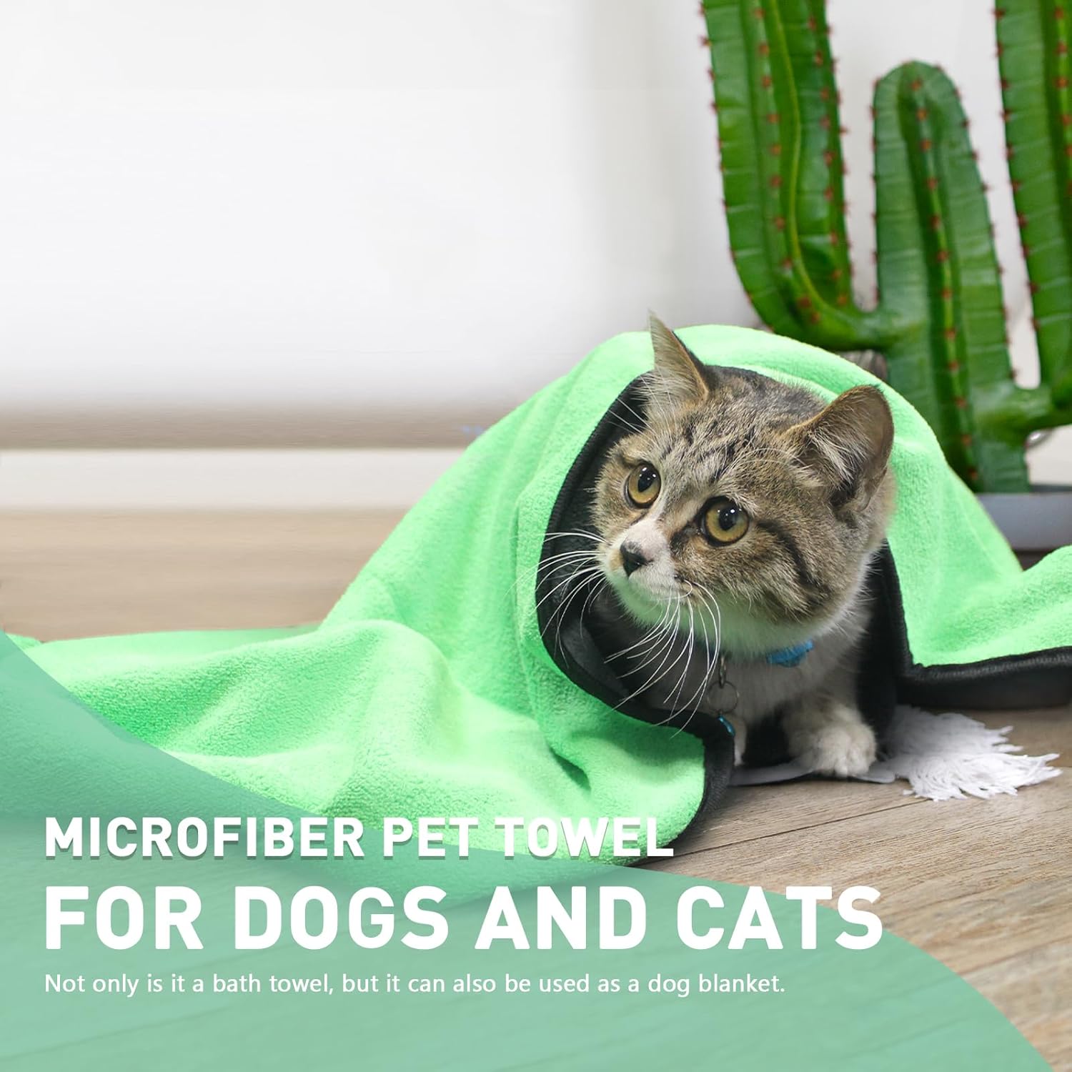 3 Pcs Dog Bath Towel Super Absorbent Puppy Drying Towel Microfiber Pet Grooming Towels for Medium Small Dogs Quick Dry Doggy Blanket, 24''x12''