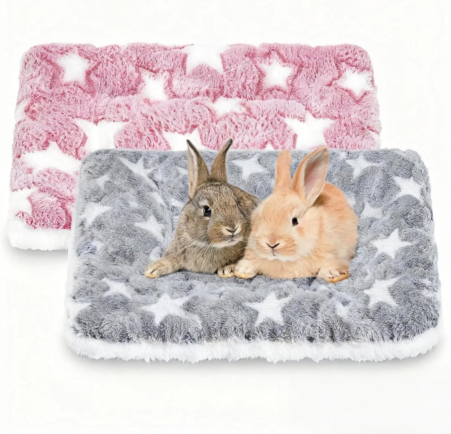 Small Pet Bed 3 Pcs Animal Beds for Rabbit,Guinea Pig,Chinchilla,Hedgehog,Ferret & More Warm,Cozy,Soft Washable Bunny Pet Mattress for Indoor